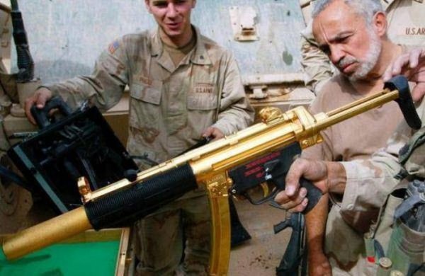Золотое и серебряное оружие из коллекции Саддама Хусейна (18 
фото)