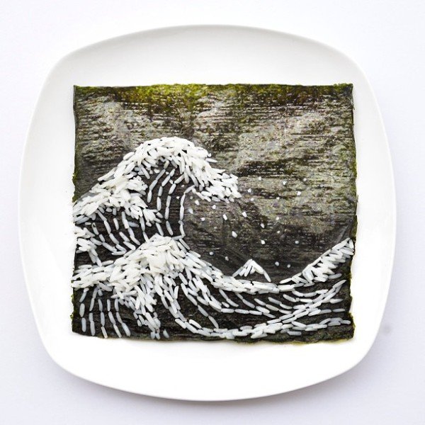 Картины из еды от художницы Hong Yi (8 фото)