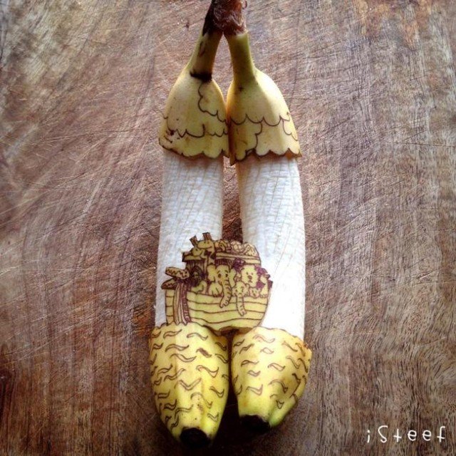 Банановые композиции от Stephan Brusche  (21 фото)