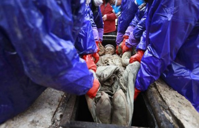 В Китае нашли мумию