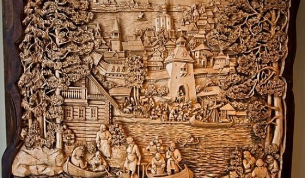 Картины из дерева от  Кронида Гоголева (10 фото)