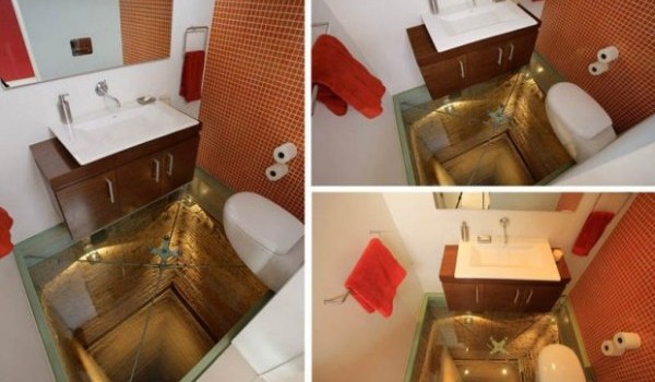 Самая пугающая ванная комната в мире (4 фото)