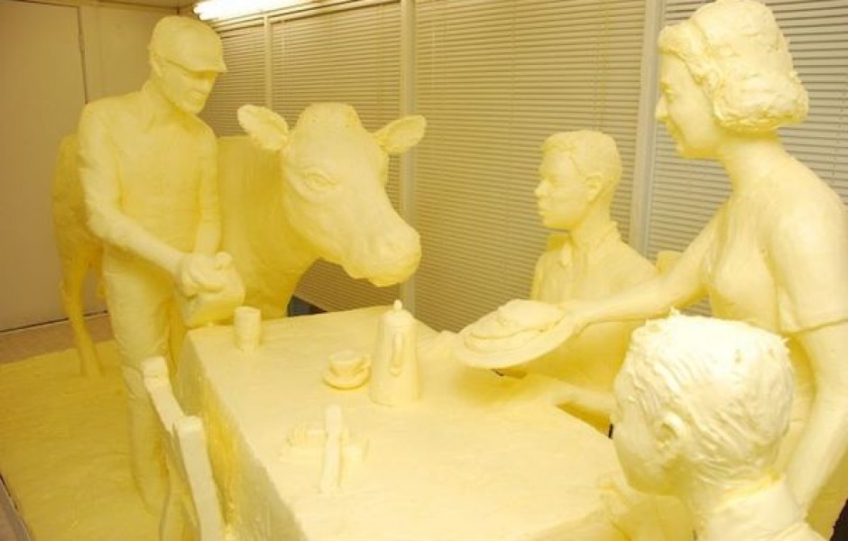 Скульптуры из масла от Jim Victor и Marie Pelto (10 фото)