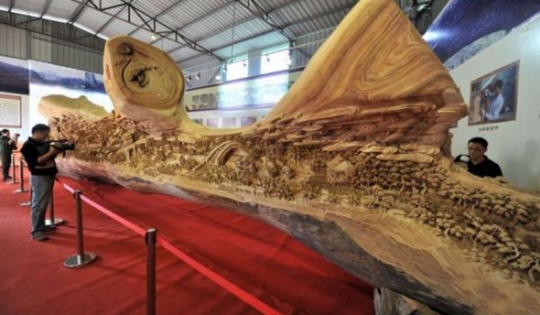 Деревянная скульптура от Чжэна Чунхуи (Zheng Chunhui) (5 фото)