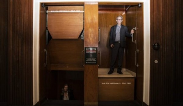 Патерностер - открытый лифт (3 фото)