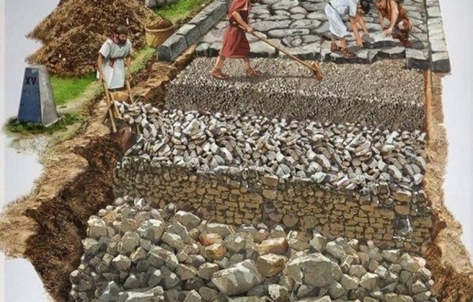 Как делали дороги в древние времена (фото дня)