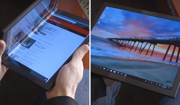 Первый ноутбук с гибким экраном (5 фото + видео)