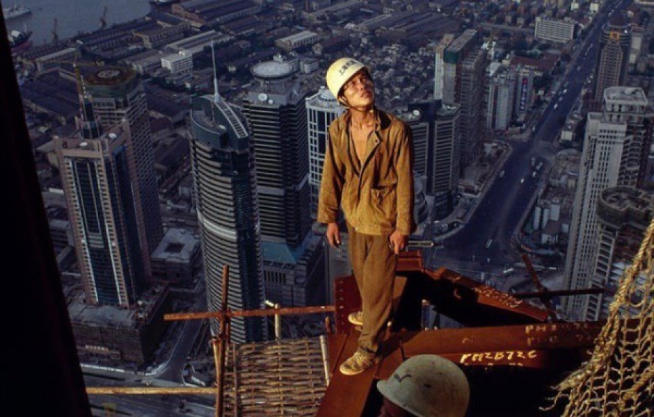 Строительные рабочие на 87-м этаже (фото дня)