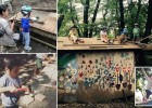 Японский парк, где дети играют с ножами и молотками, жгут костры и прыгают с крыш  (25 фото)