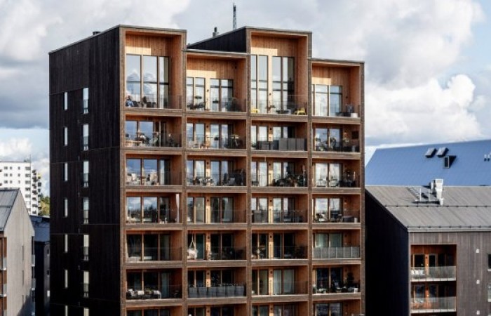 В Швеции построили самое высокое деревянное здание в стране (6 фото)