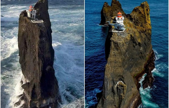 Исландский маяк Тридрангар – мечта интроверта и самое труднодоступное место на планете