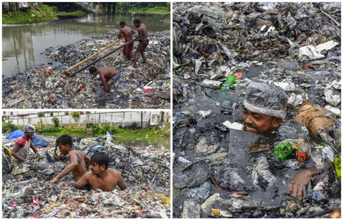 Грязная работенка: чистильщики каналов в Бангладеш