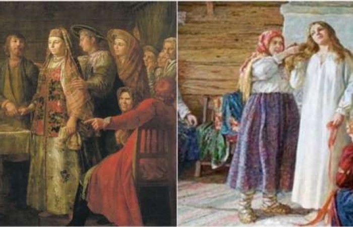Как на Руси обманывали женихов, чтобы выдать девушку замуж (10 фото)