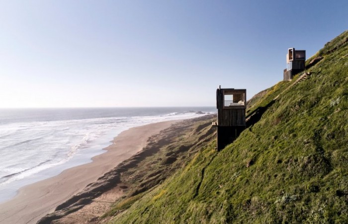 Домики для краткосрочного отдыха с видом на океан в Чили