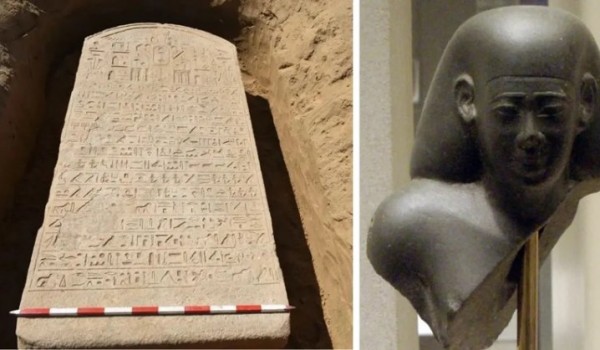 В Египте фермер нашел 2600-летнюю стелу эпохи правления фараона Априя (4 фото)