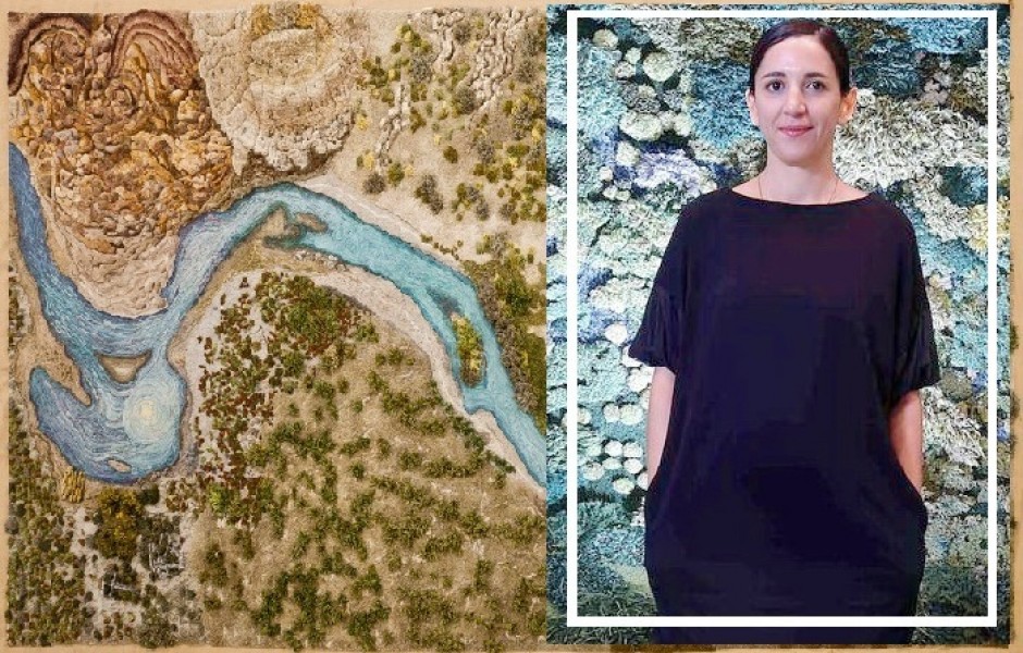 Эксклюзивные ландшафтные ковры похожие на топографические карты, которые создаёт художница из Аргентины