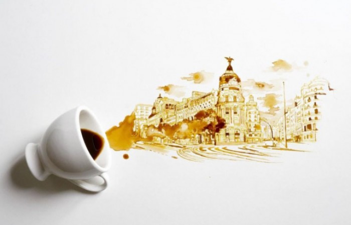 Когда пролитый кофе превращается в произведение искусства (22 фото)