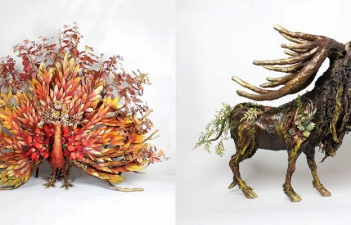 Поразительные статуи эпических животных, созданные японским мастером (25 фото)