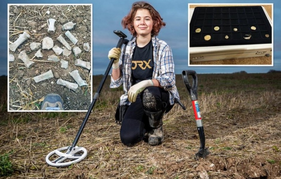 13-летняя британка нашла клад из топоров бронзового века