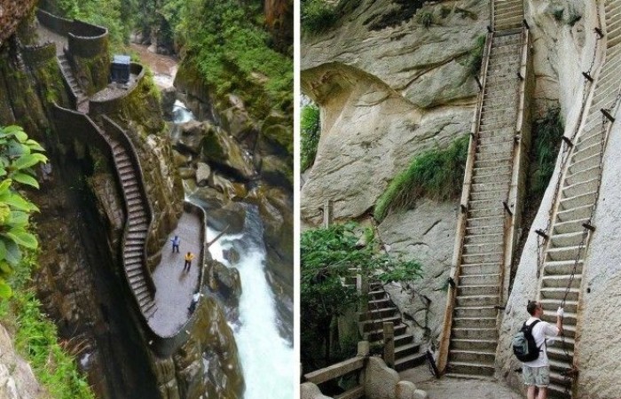 10 лестниц, по которым ходить очень страшно (20 фото)
