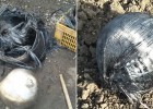 Таинственные металлические шары упали с неба в Индии