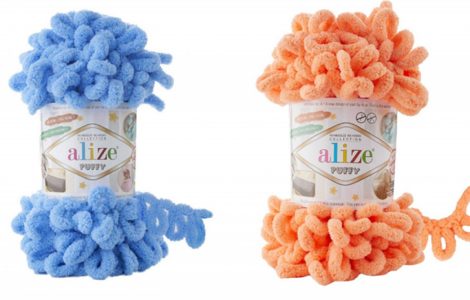 Alize Puffy — вязание без спиц и крючка