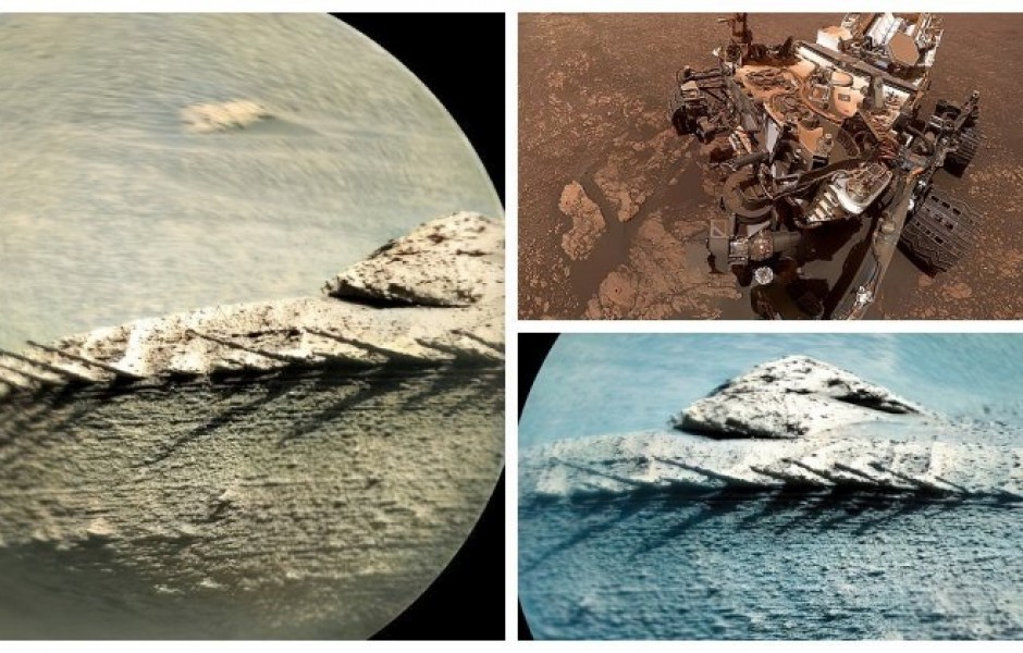 На Марсе заметили необычный камень, похожий на хребет рыбы