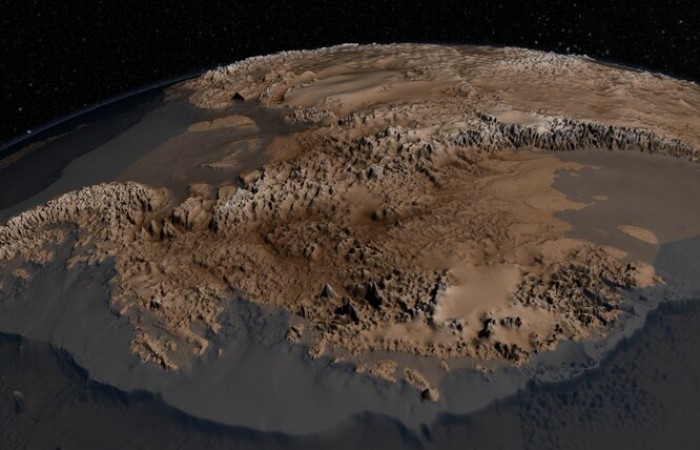 Удивительное зрелище: как будет выглядеть Антарктида, если лед на ней растает