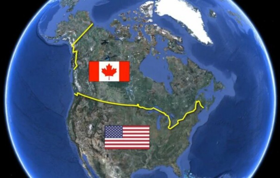 Почему граница между США и Канадой почти идеально ровная?