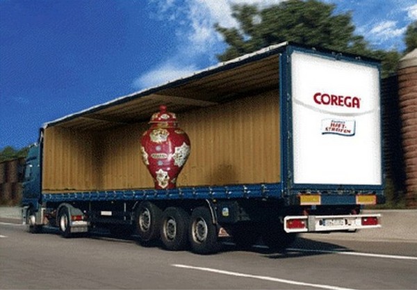 Реклама на грузовиках (28 фото)