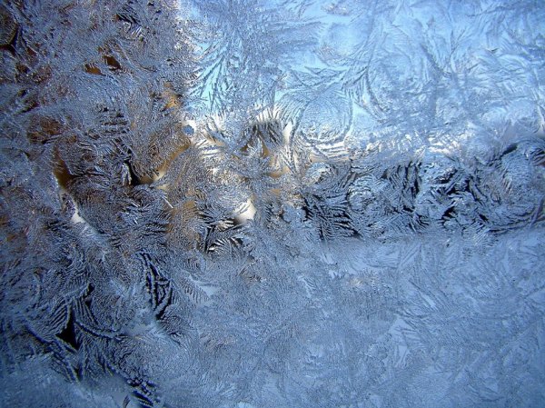 Зимнее волшебство на стекле (12 фото)