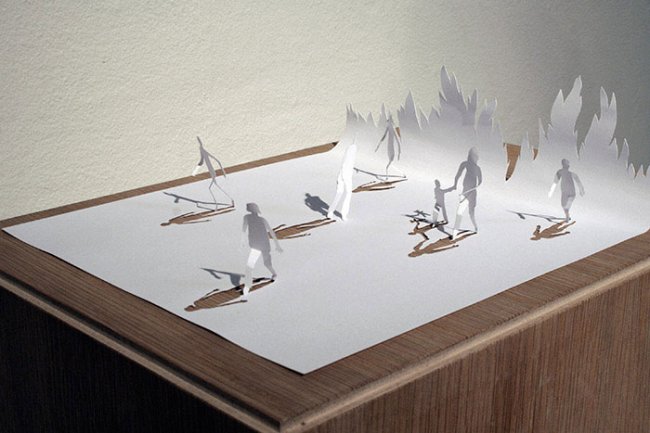 Бумажные скульптуры от Питера Каллезена (20 фото)