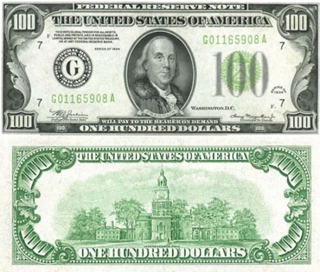 Как менялась стодолларовая банкнота на протяжении 150 лет (14 фото)