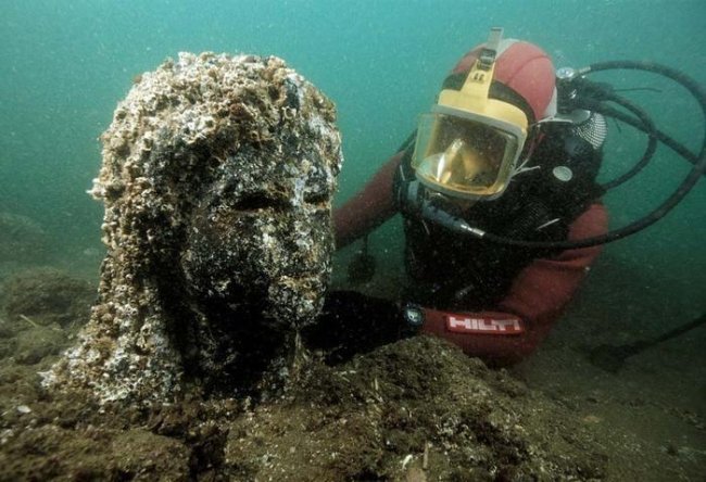 Древний Гераклион — затерянный подводный город (19 фото)