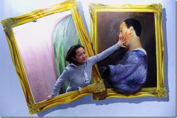 Очередная выставка 3D-рисунков в Китае (6 фото)