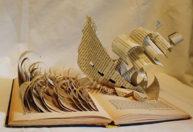 Скульптуры из книг от Джоди Харви-Брауна (14 фото)