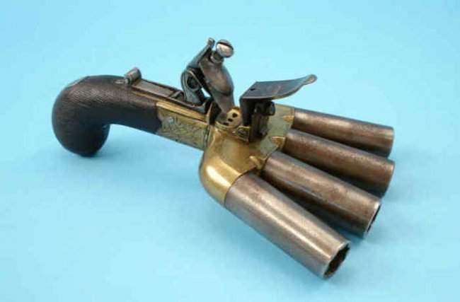 Многоствольный залповый пистолет (11 фото)