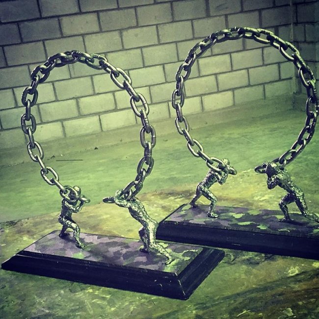Скульптуры от Дэвида Мадеро из металла (14 фото + 2 видео)