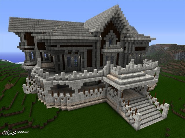 Beautiful castle in Minecraft