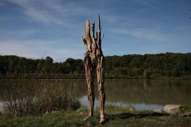Скульптуры из коряг от дерева (10 фото)