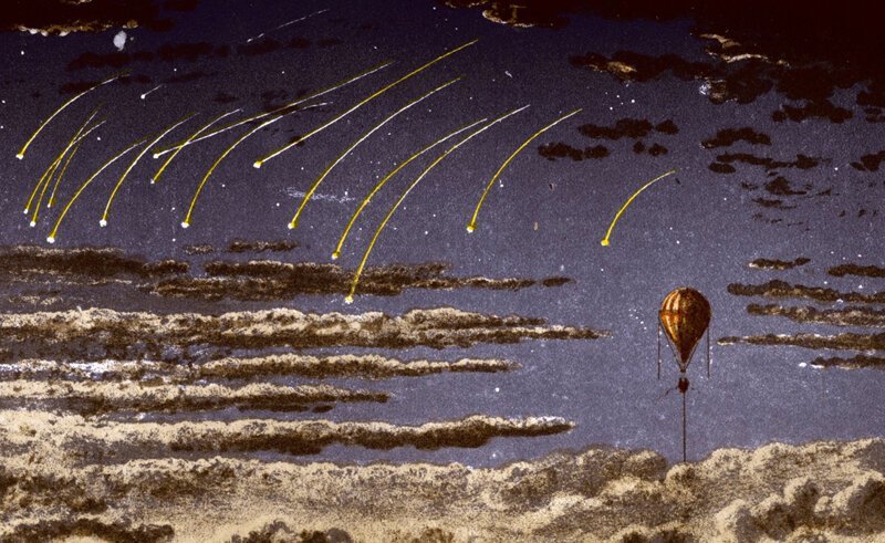 Путешествие на воздушном шаре 1862 года ( 9 фото )