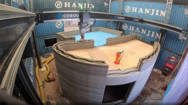 В Бельгии "напечатали" таунхаус с помощью бетонного 3D-принтера (12 фото + видео)
