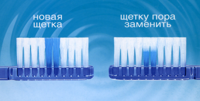 индикация износа щетины зубной щетки