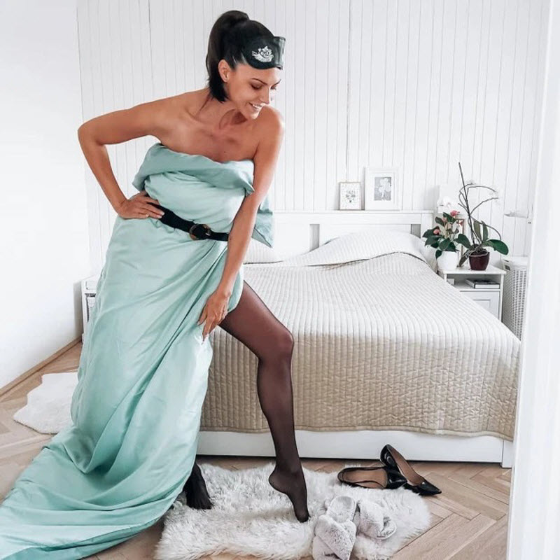 Платье из одеяла: новый тренд покоряет Инстаграм (10 фото)