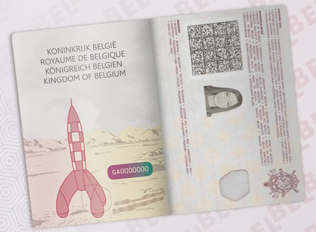 В Бельгии вводят новые паспорта. На их страничках изображены персонажи комиксов (26 фото)