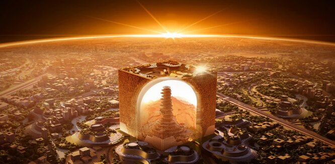В Саудовской Аравии возведут гигантский куб, внутрь которого поместится 20 Эмпайр-стейт-билдингов