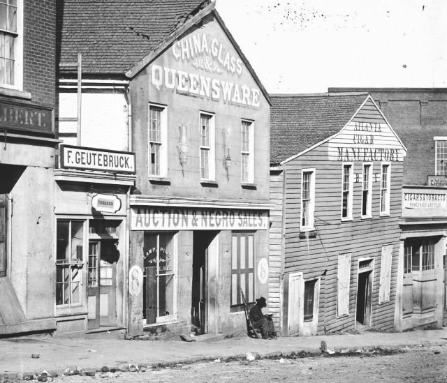 Магазин, в котором можно было купить рабов, Атланта, 1864г.