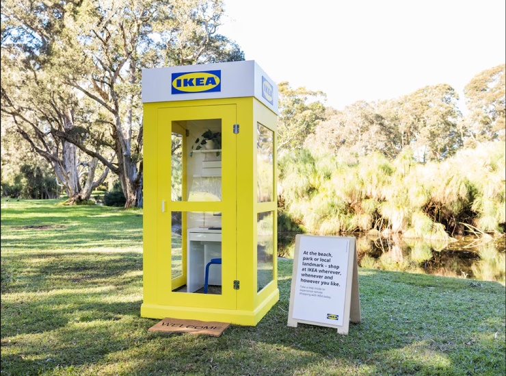 В Австралии открылся магазин IKEA в телефонной будке